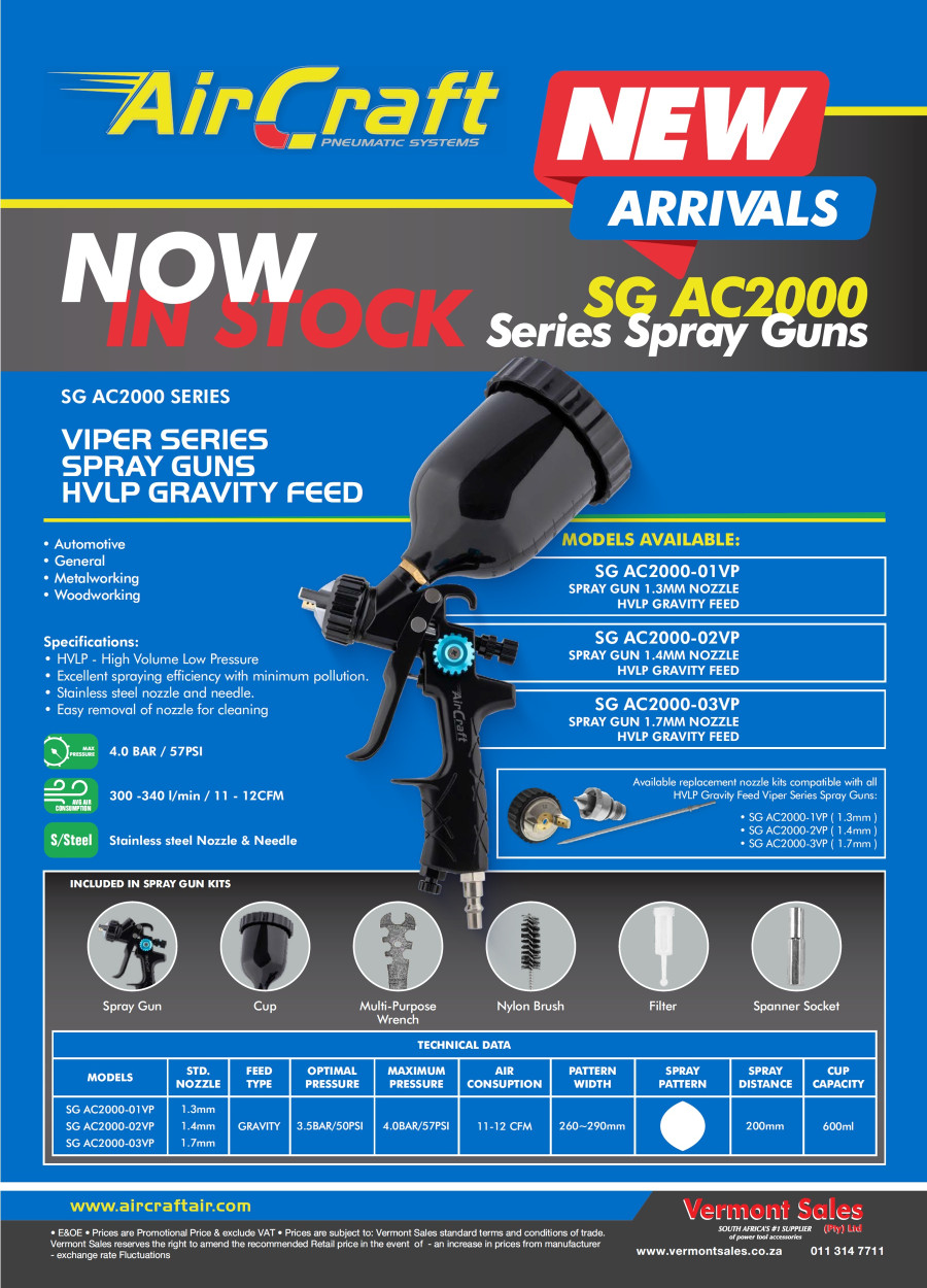 Air Craft SG AC2000 Series Spray Guns