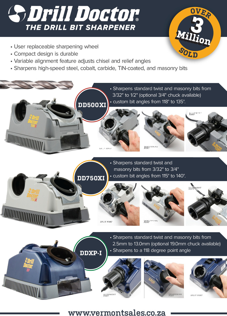 Drill Doctor Drill Bit Sharpener Product Range