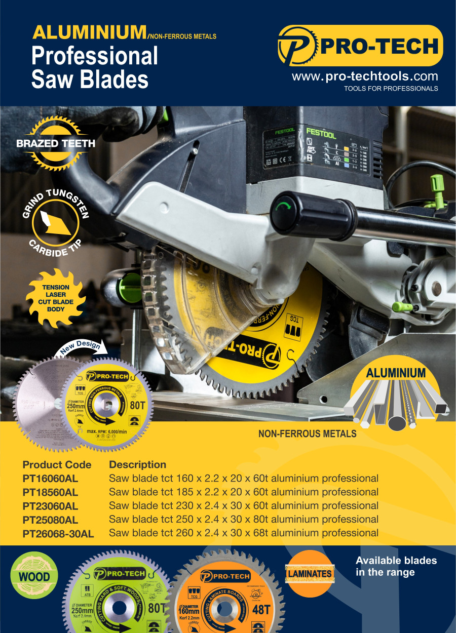 PRO-TECH Aluminium circular saw blades