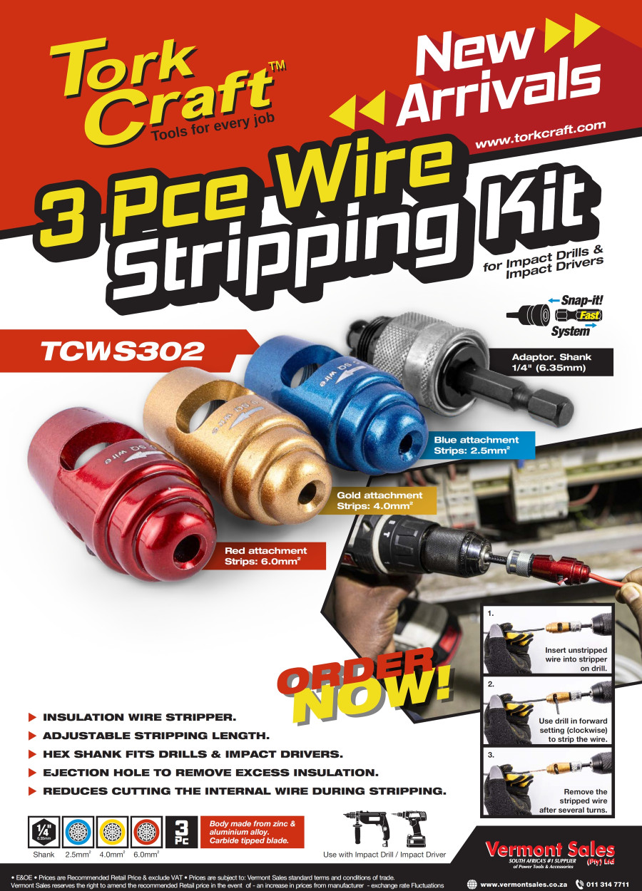 Tork Craft 3PC Wire Stripping Kit