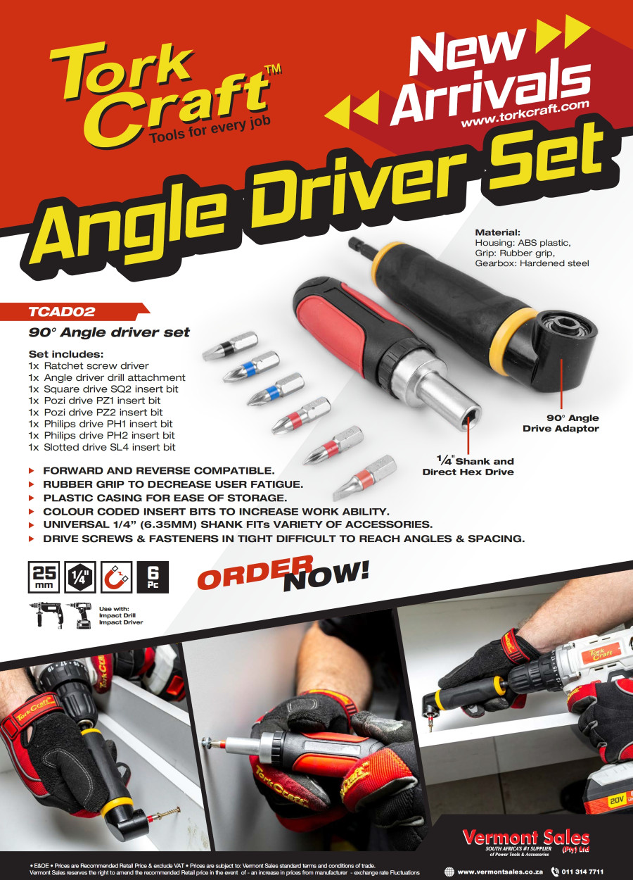 Tork Craft Angle Driver Set