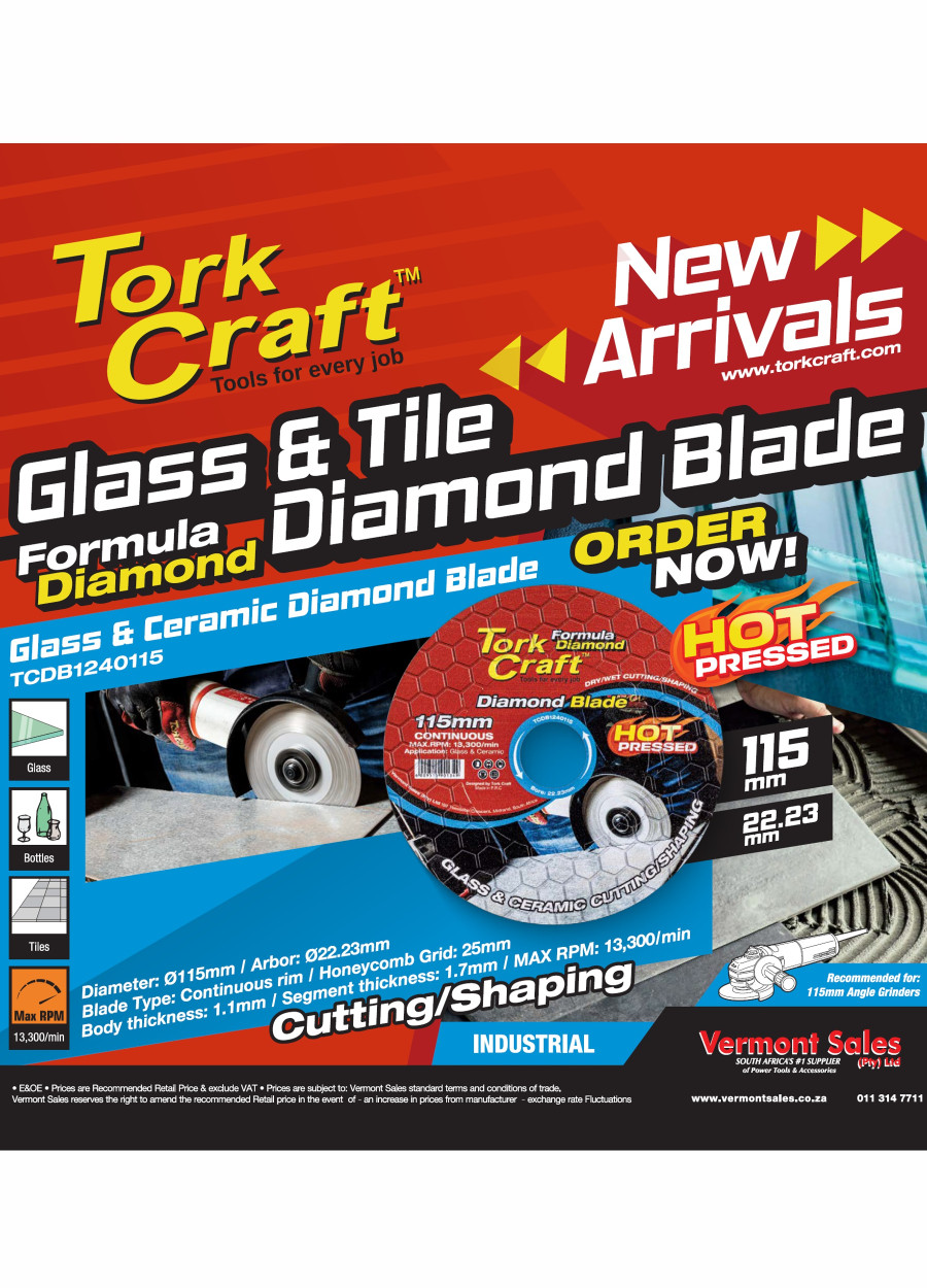 Tork Craft Glass and Tile Diamond Blades