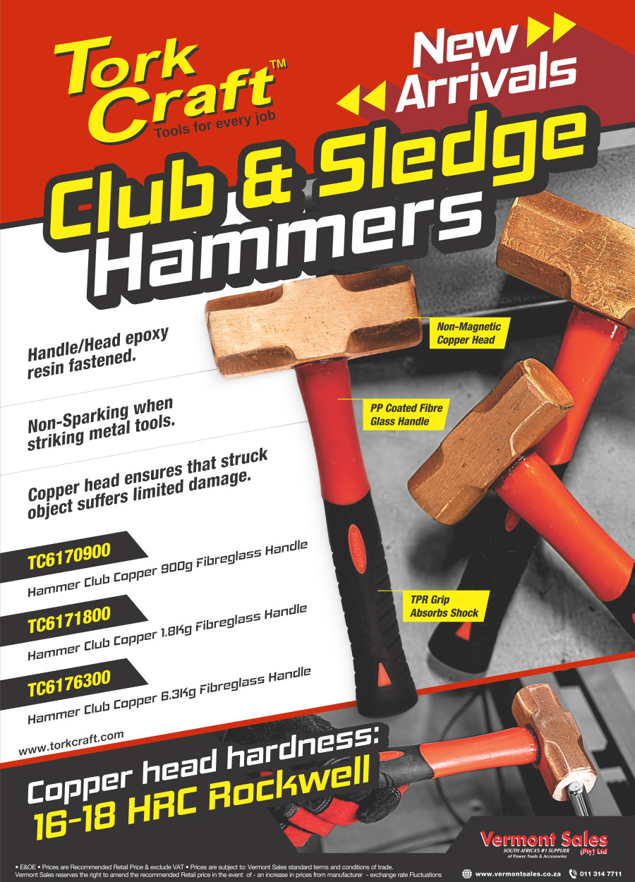 Tork Craft Club and Sledge hammers