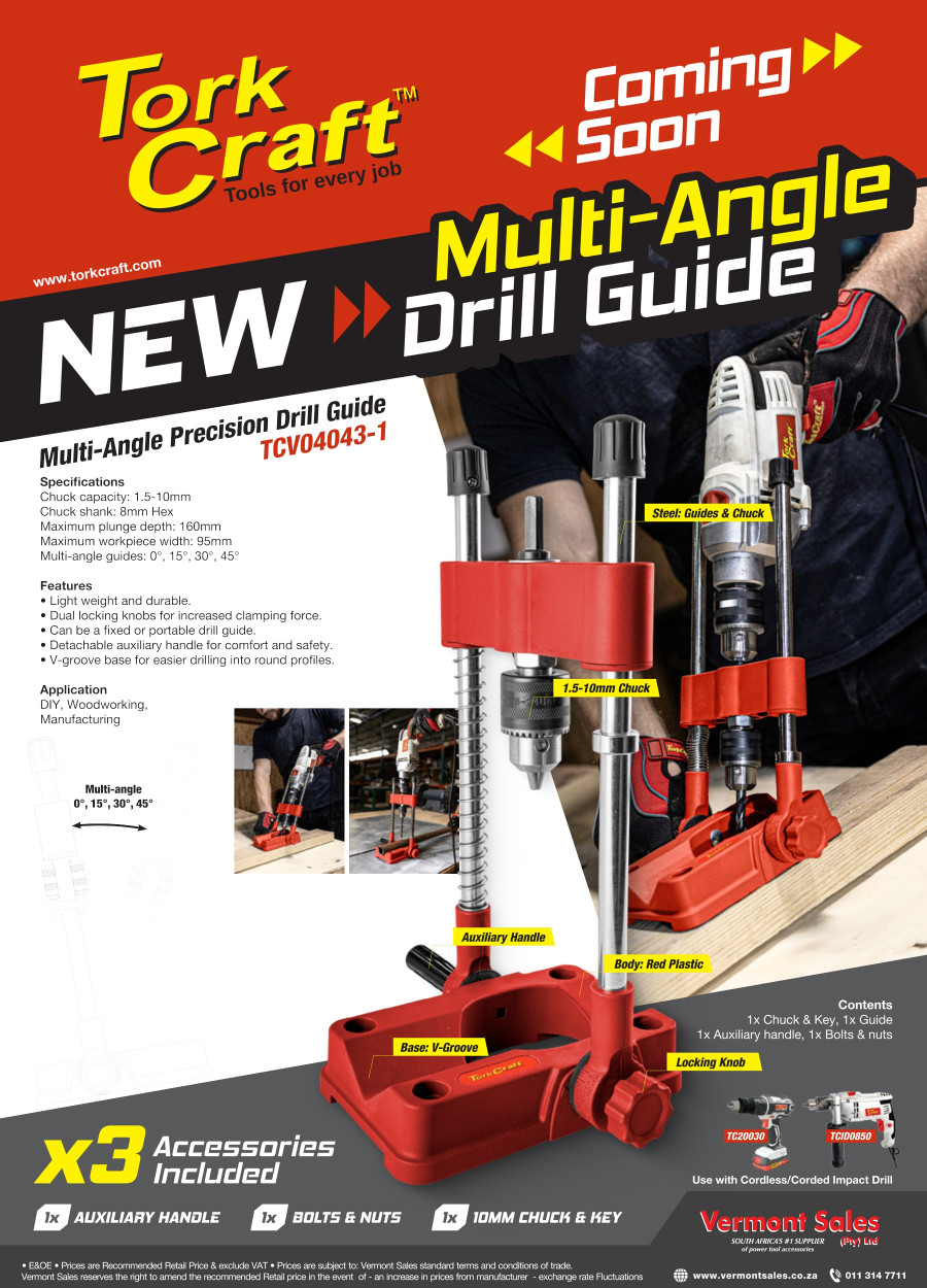 Tork Craft Multi Angle Drill Guide