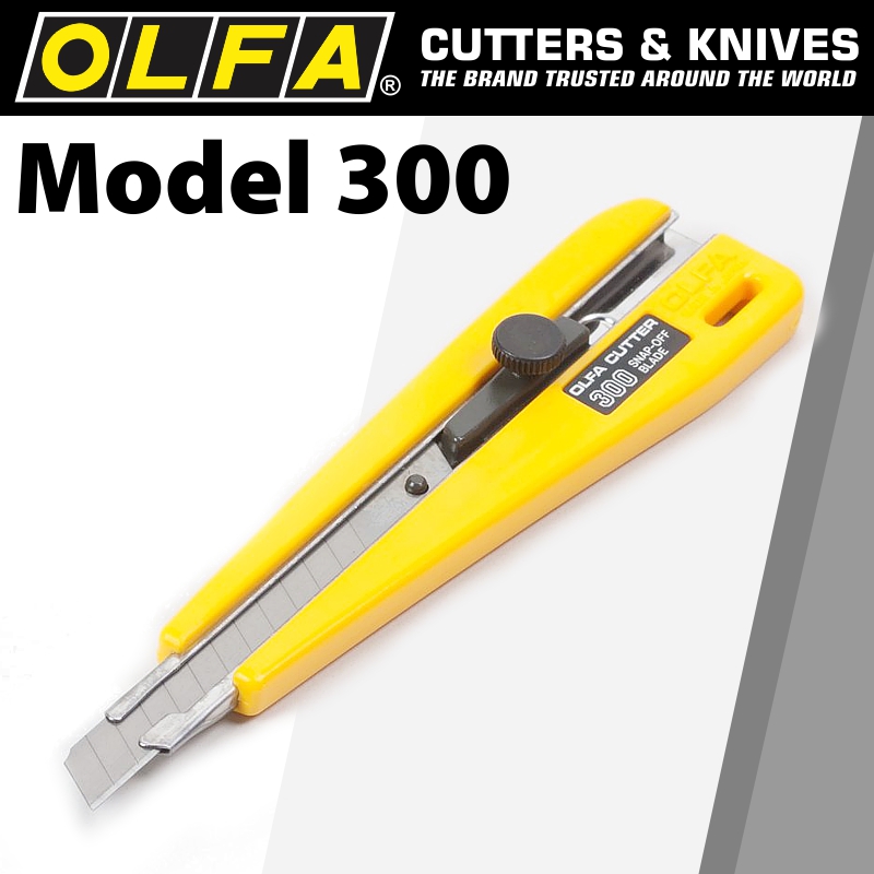 OLFA MODEL 300 SCREW LOCK SNAP OFF KNIFE CUTTER